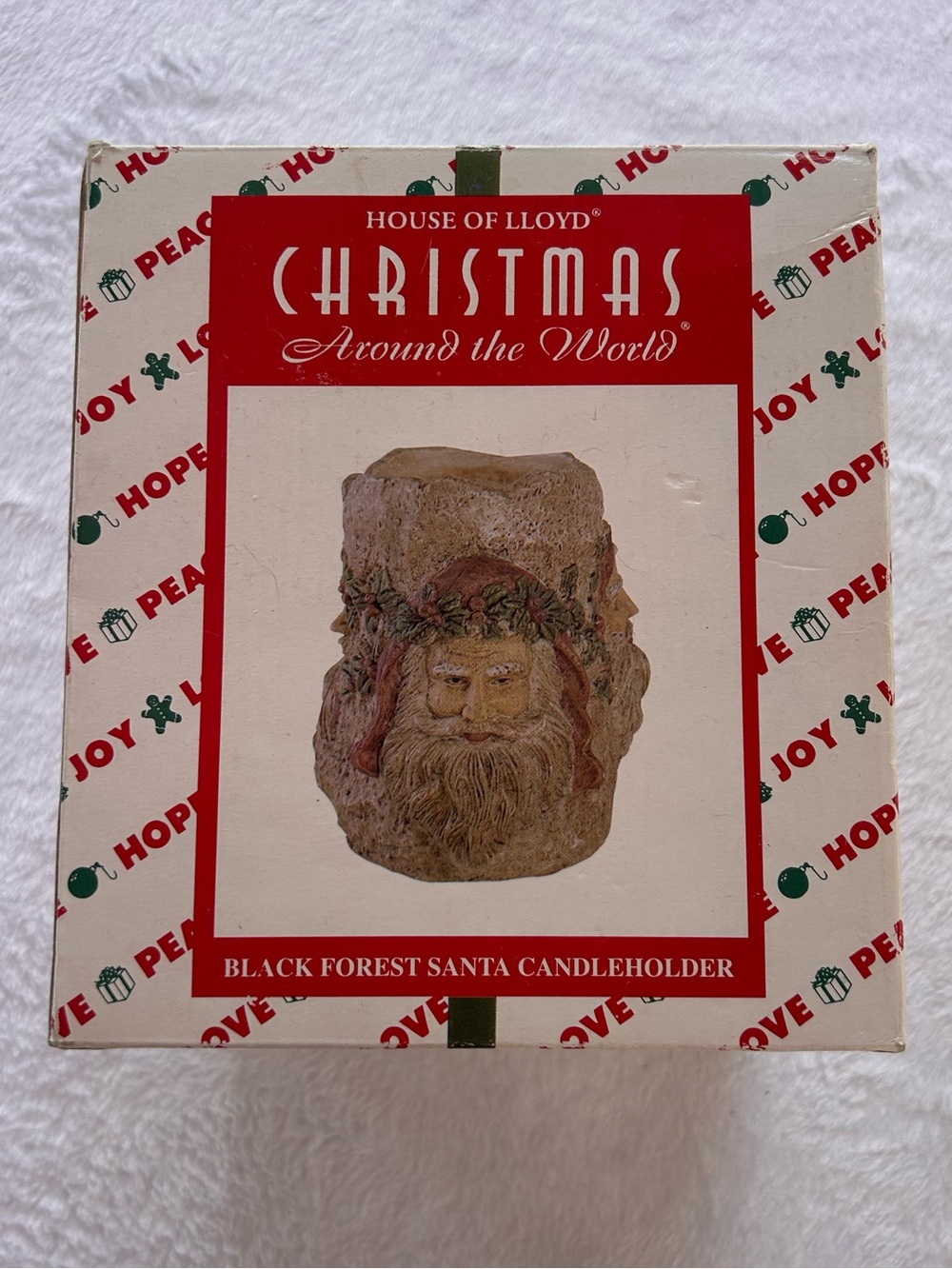 House of Lloyd Christmas Around the World Black Forest Santa Candle